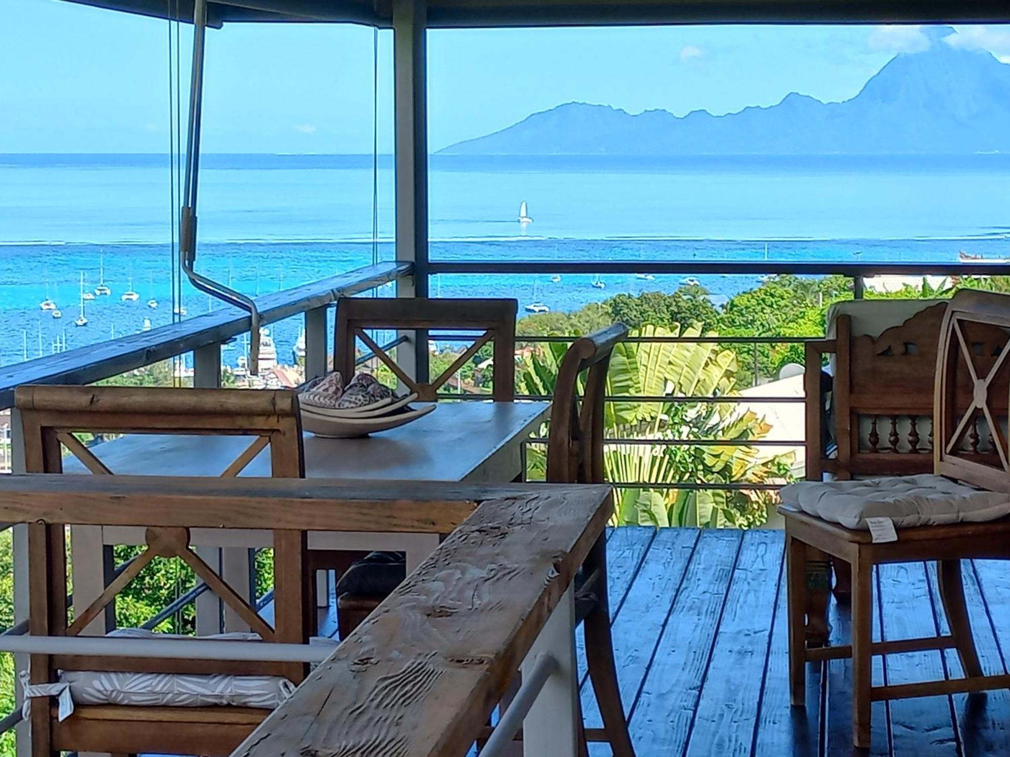 Marina Blue Fabuleux Appartement Vue Lagon Punaauia  ภายนอก รูปภาพ