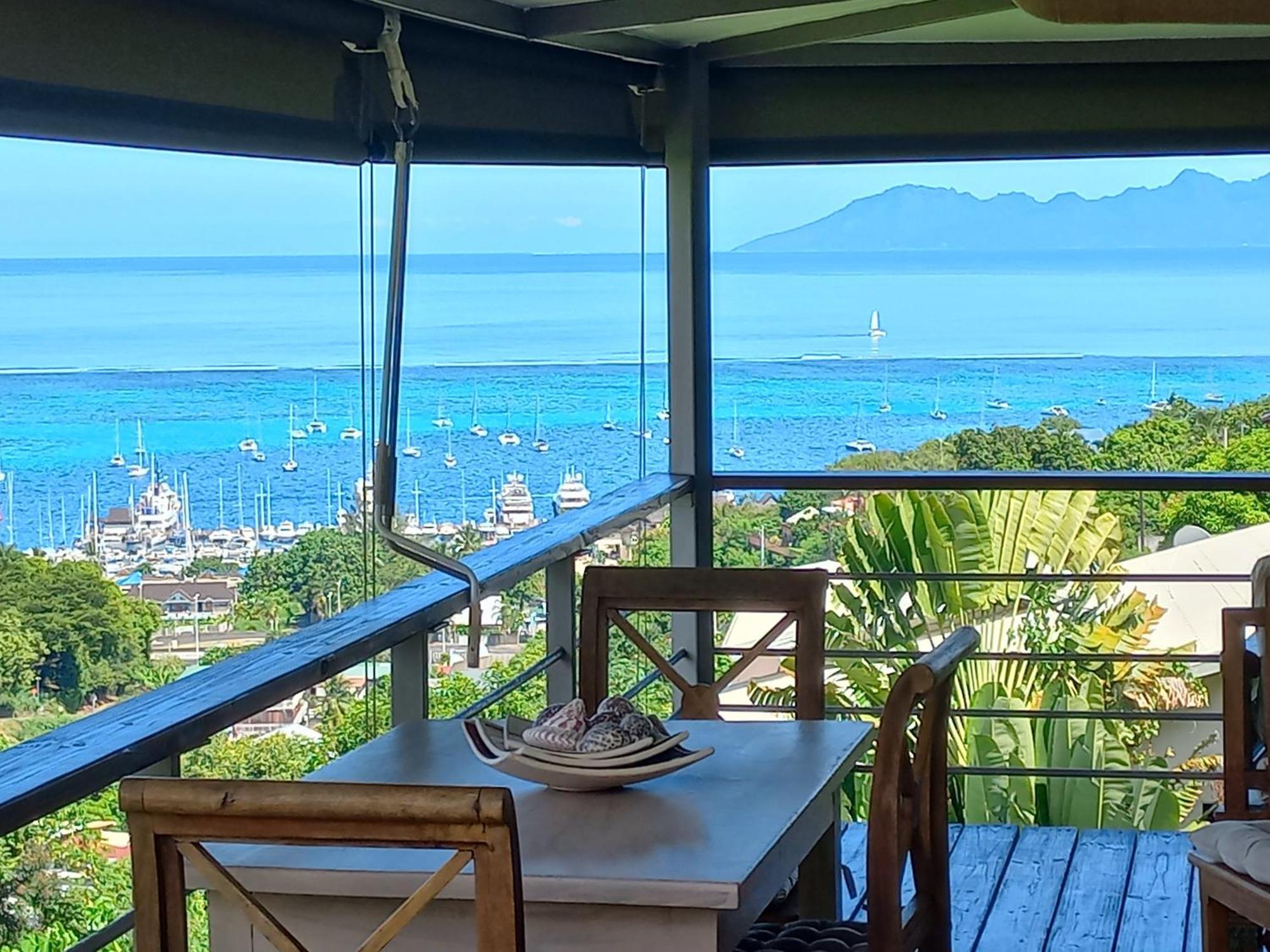 Marina Blue Fabuleux Appartement Vue Lagon Punaauia  ภายนอก รูปภาพ